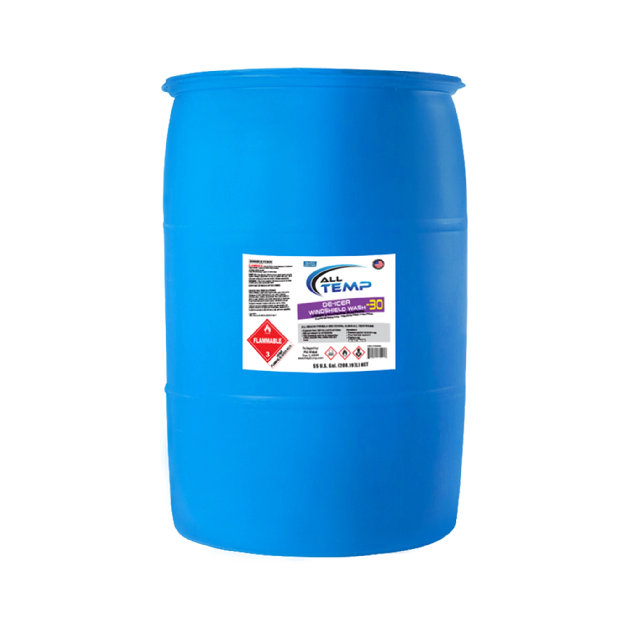 All Temp -30 Windshield Wash & Deicer - 55 Gallon Drum