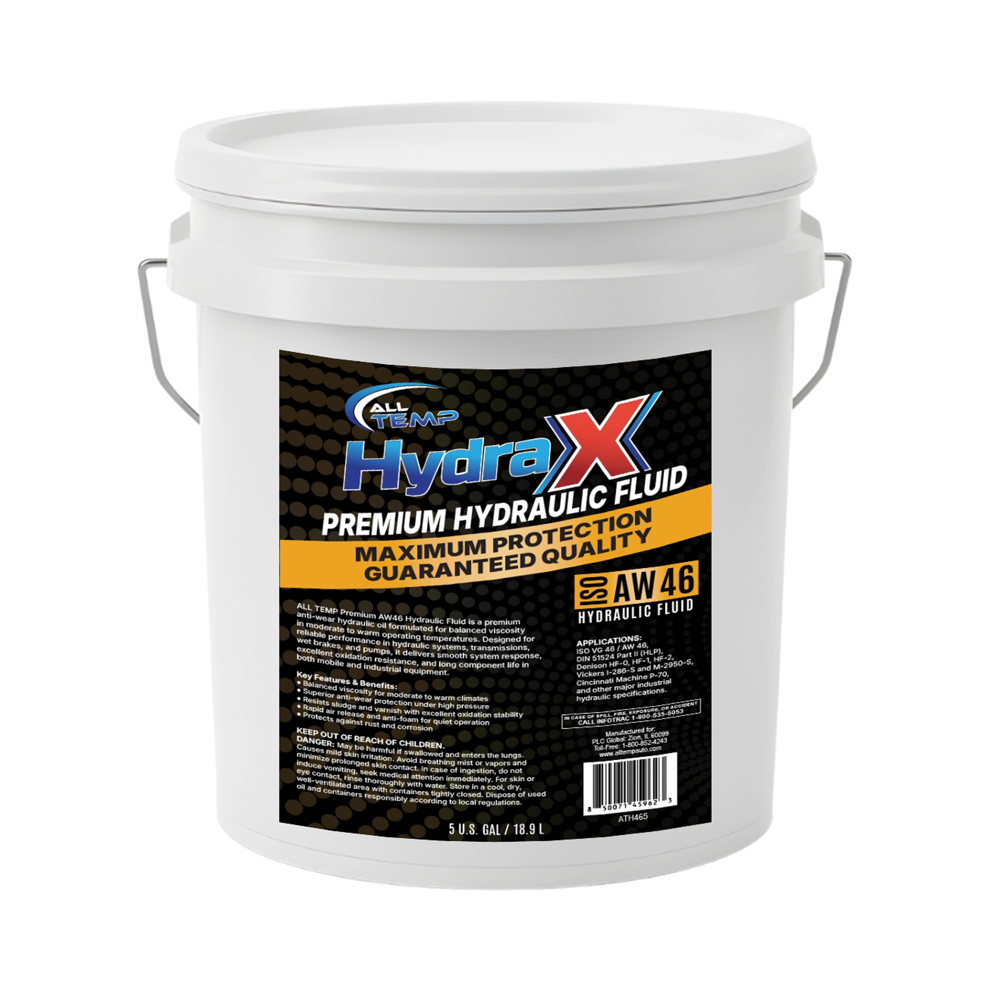 ALL TEMP - HYDRA - AW ISO 46 3.5 Gal Pail | Bulk Pallet (35 Buckets)