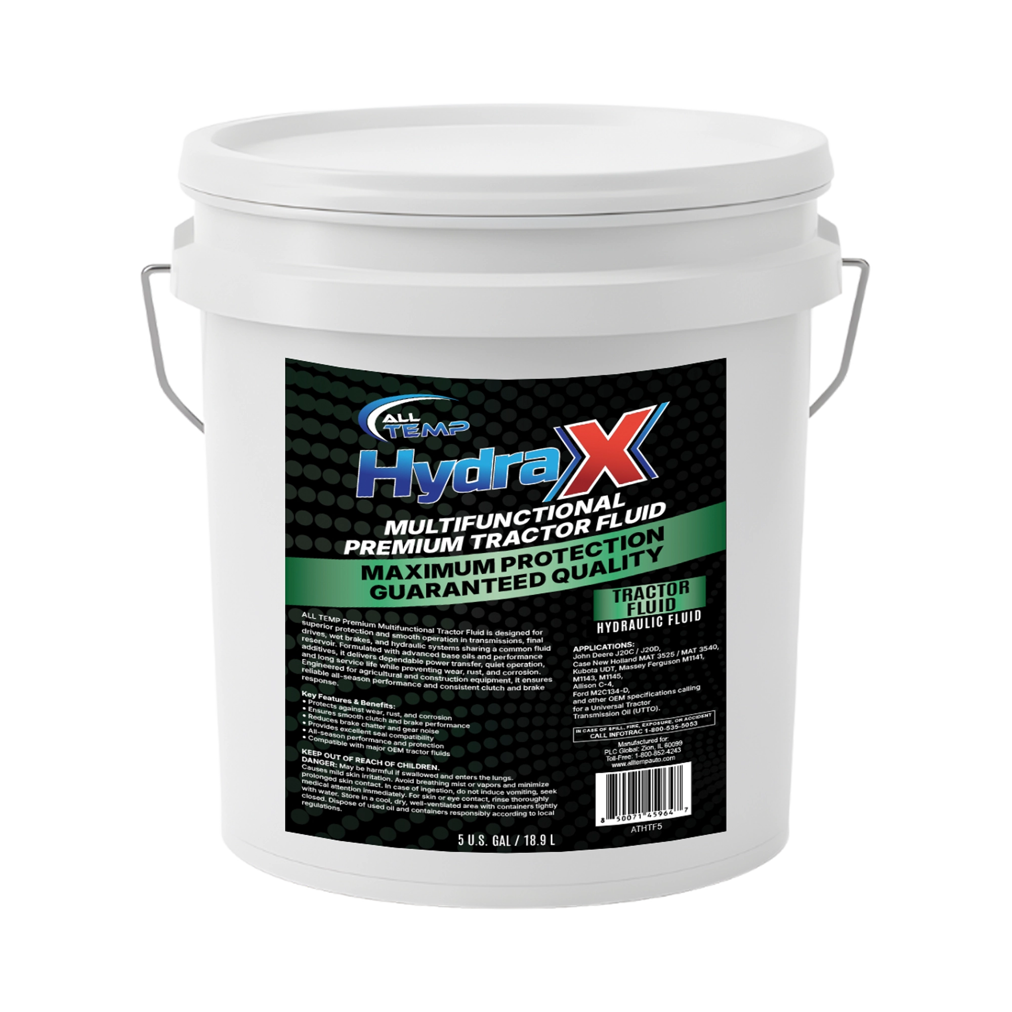ALL TEMP - HYDRA - Tractor Fluid 3.5 Gal Pail | Bulk Pallet (35 Buckets)