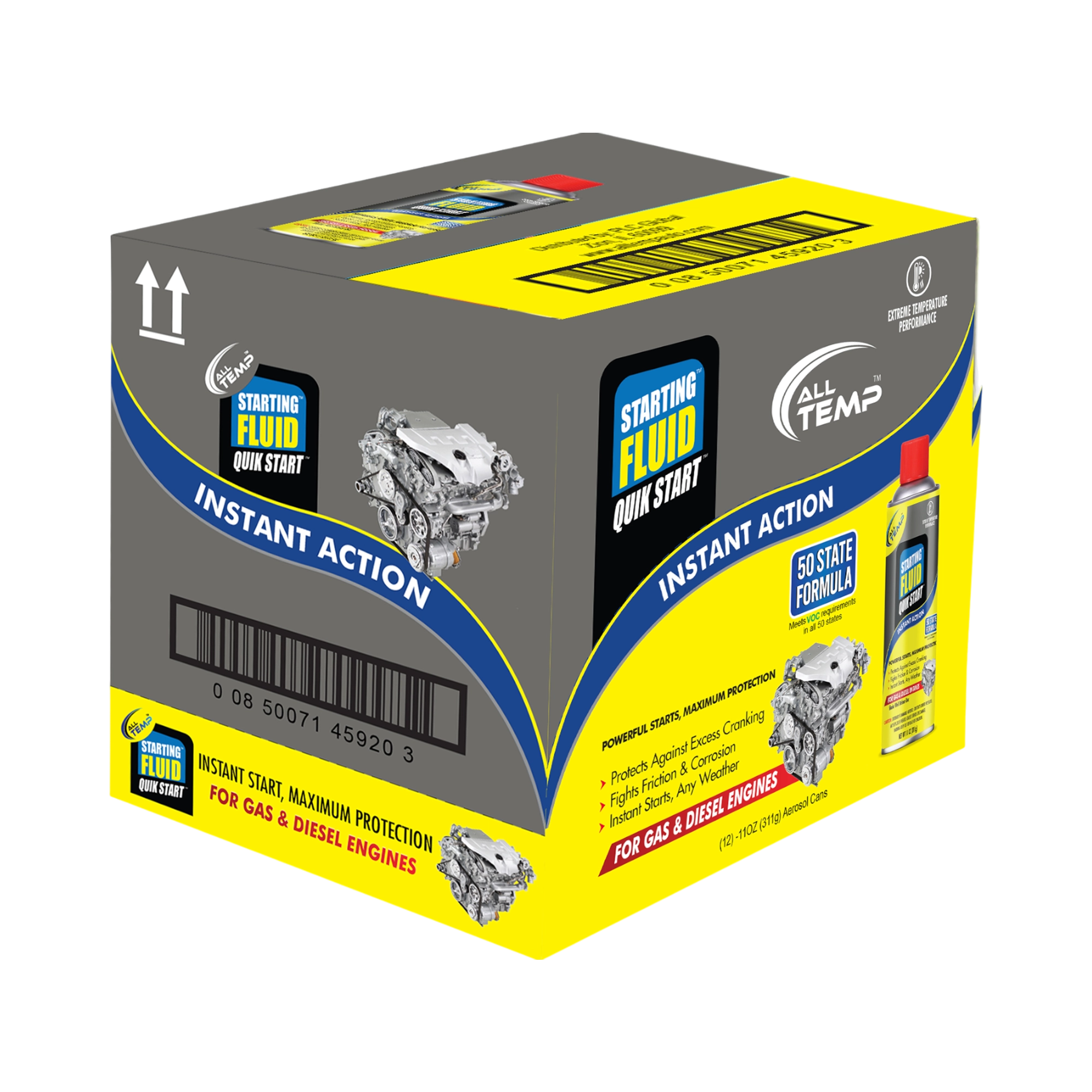 All Temp - Starting Fluid 12/11 Oz | Bulk Pallet (168 Cases)