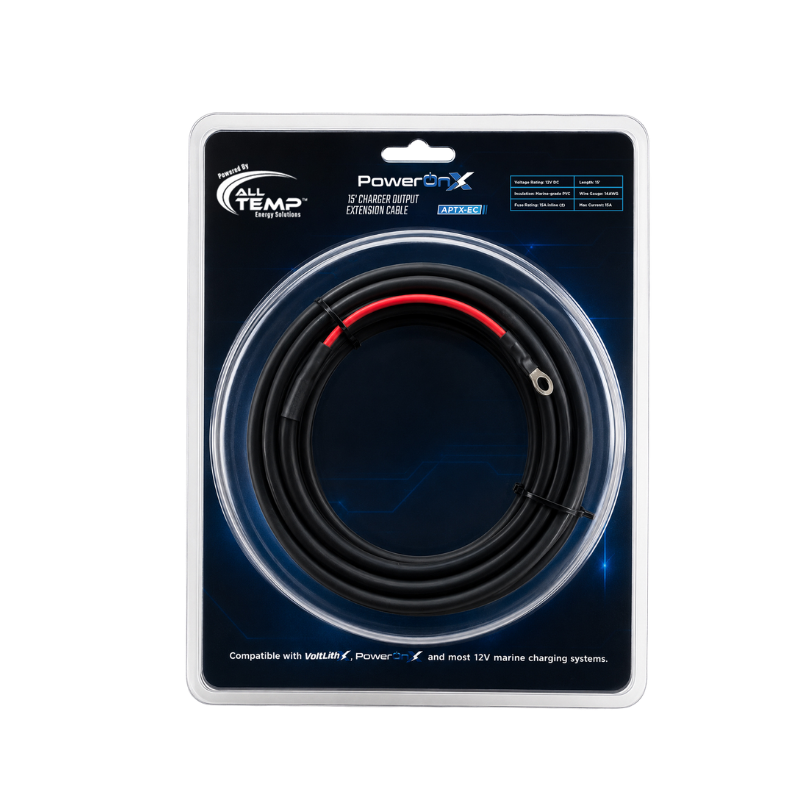 All Temp - PowerOnX 15' Battery Charger - Extension Cable