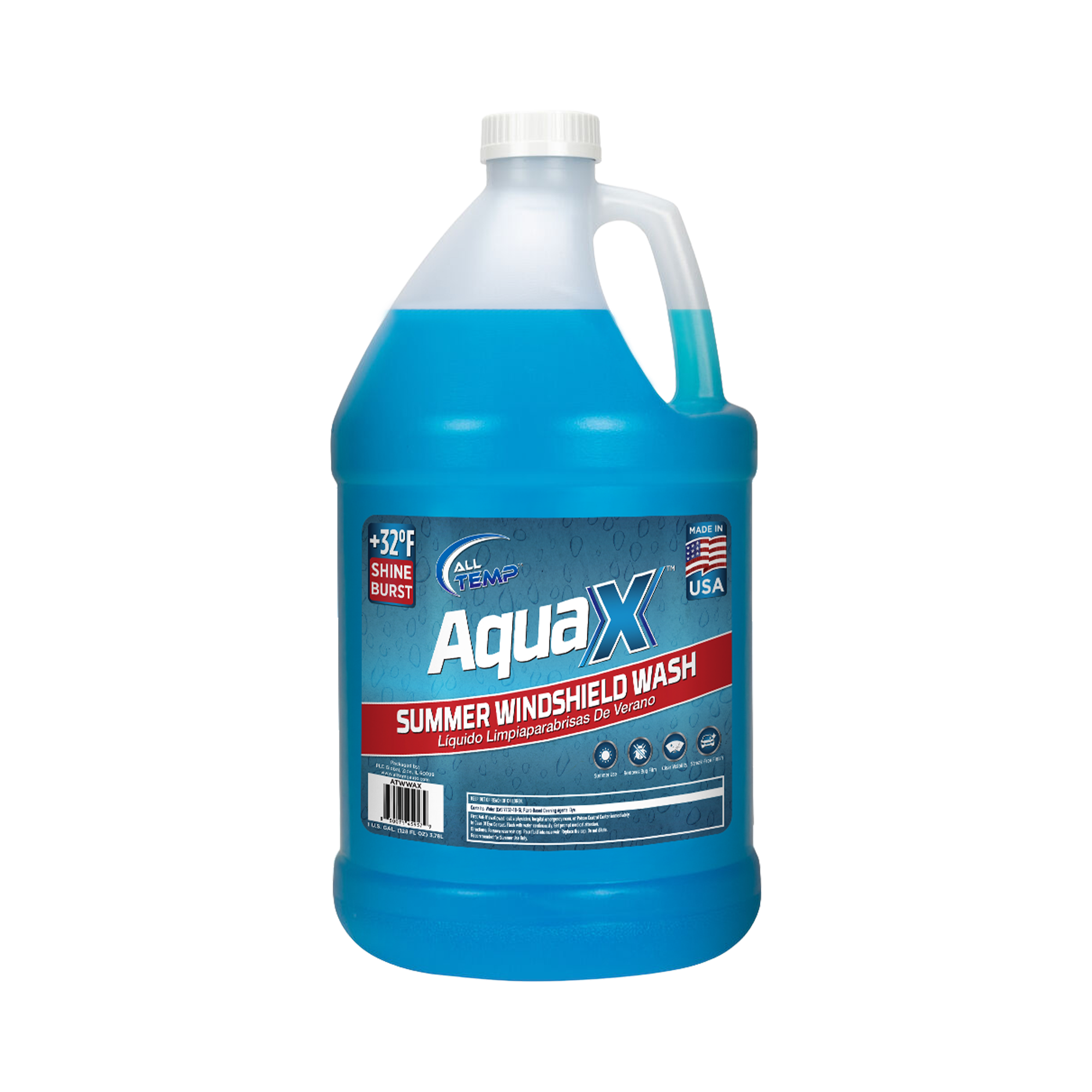 ALL TEMP - AquaX Wash +32 6/1Gal | Bulk Pallet (35 Cases)