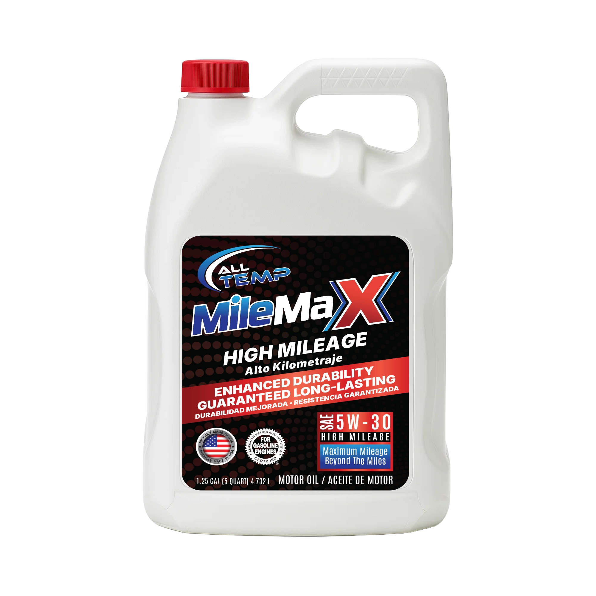 Mile Max - High Milage Engine Oil 5W30 - 3/5qt | Bulk pallet (64 Cases)
