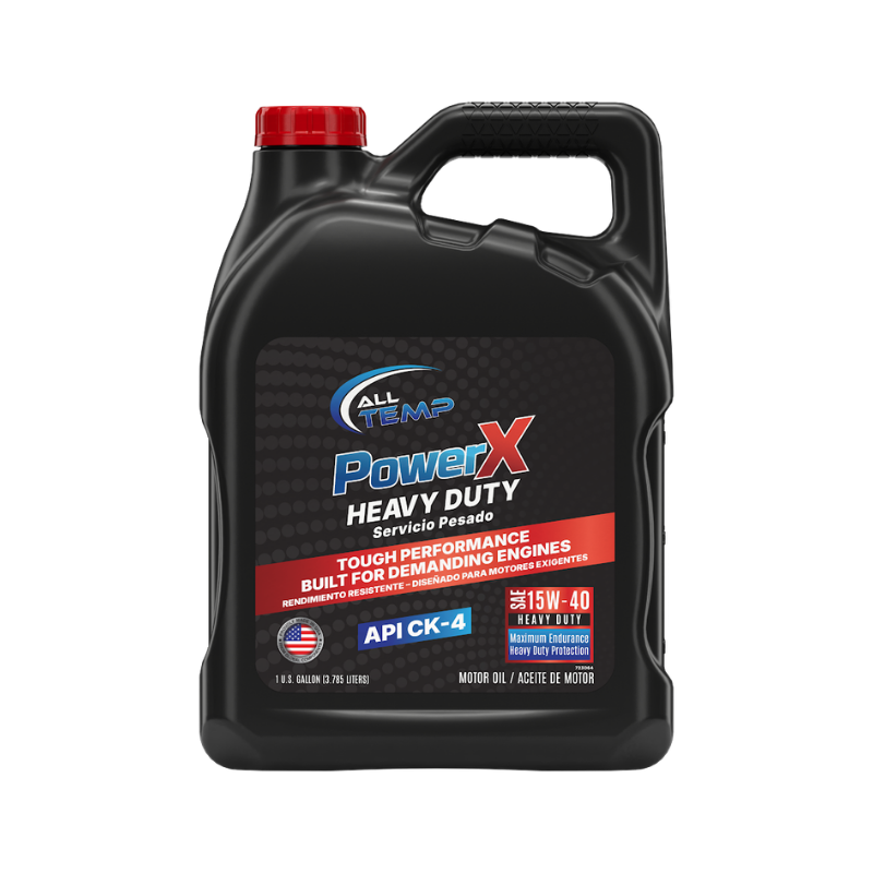 ALL TEMP - Powerx – Heavy Duty Engine Oil 15W-40 – 3/1 Gal | Bulk Pallet (64 Cases)