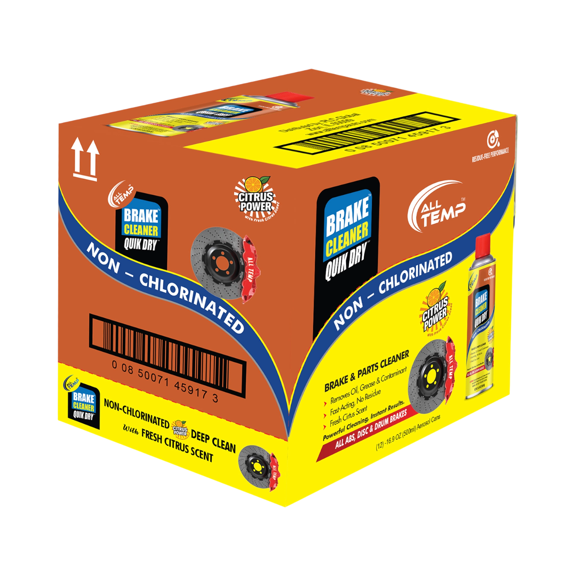 All Temp - Brake Cleaner Citrus 12/16 Oz | Bulk Pallet (168 Cases)