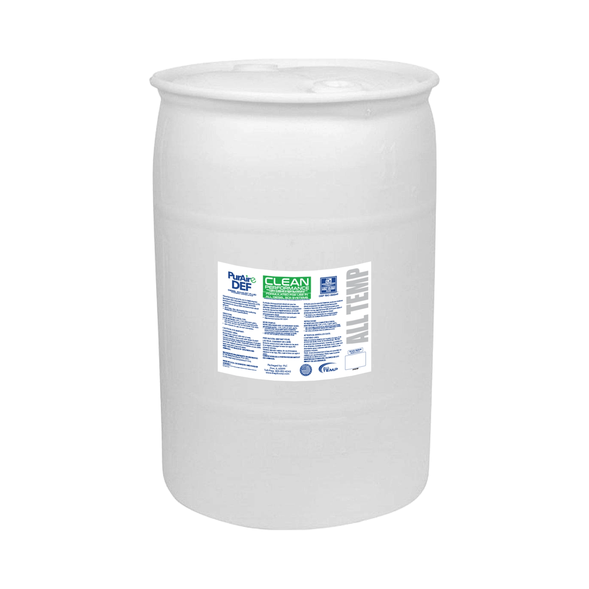 All Temp - PurAire DEF 55 Gal Drum | Bulk Pallet (4 Drums)