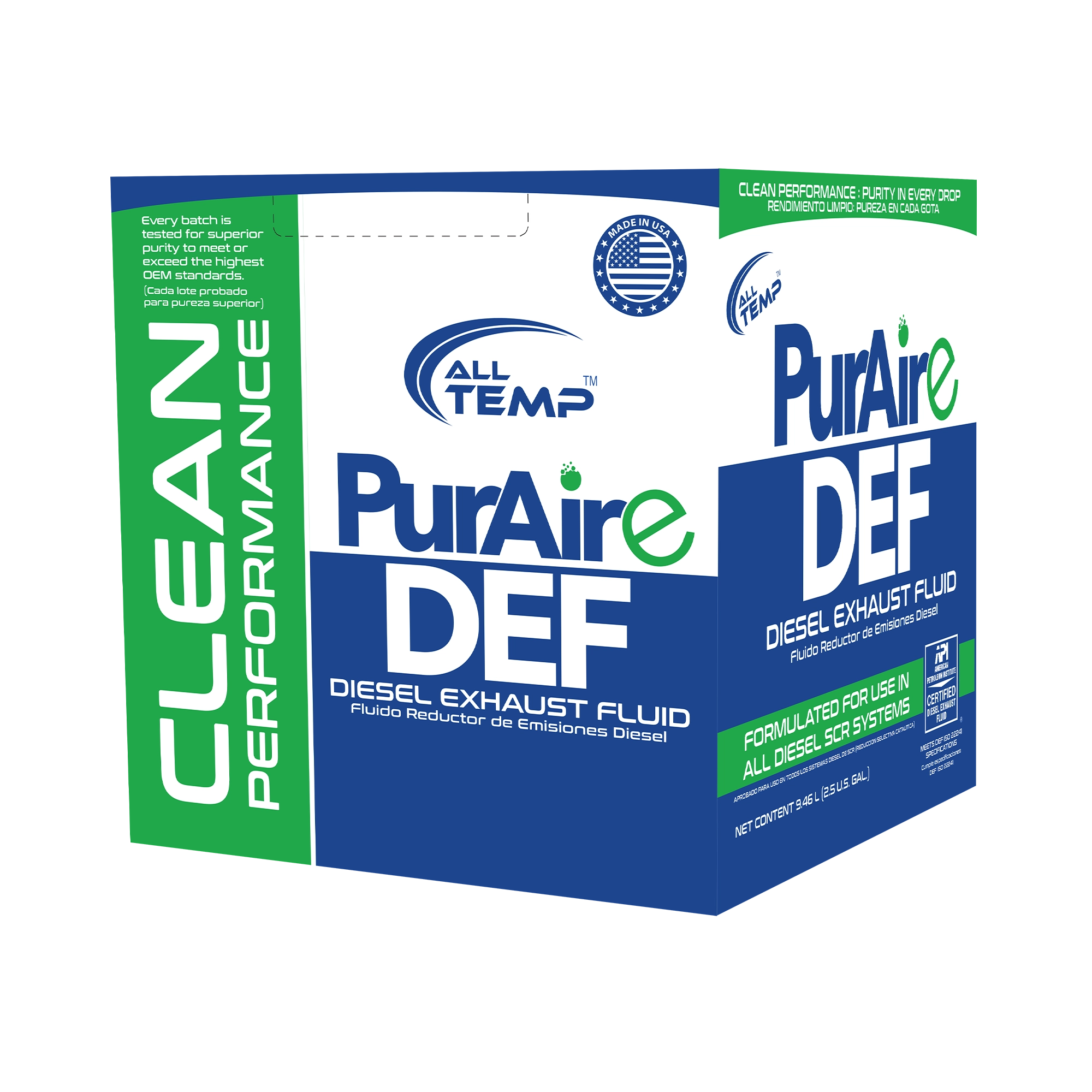All Temp - PurAire DEF 2.5 Gal | Bulk Pallet (80 Cases)