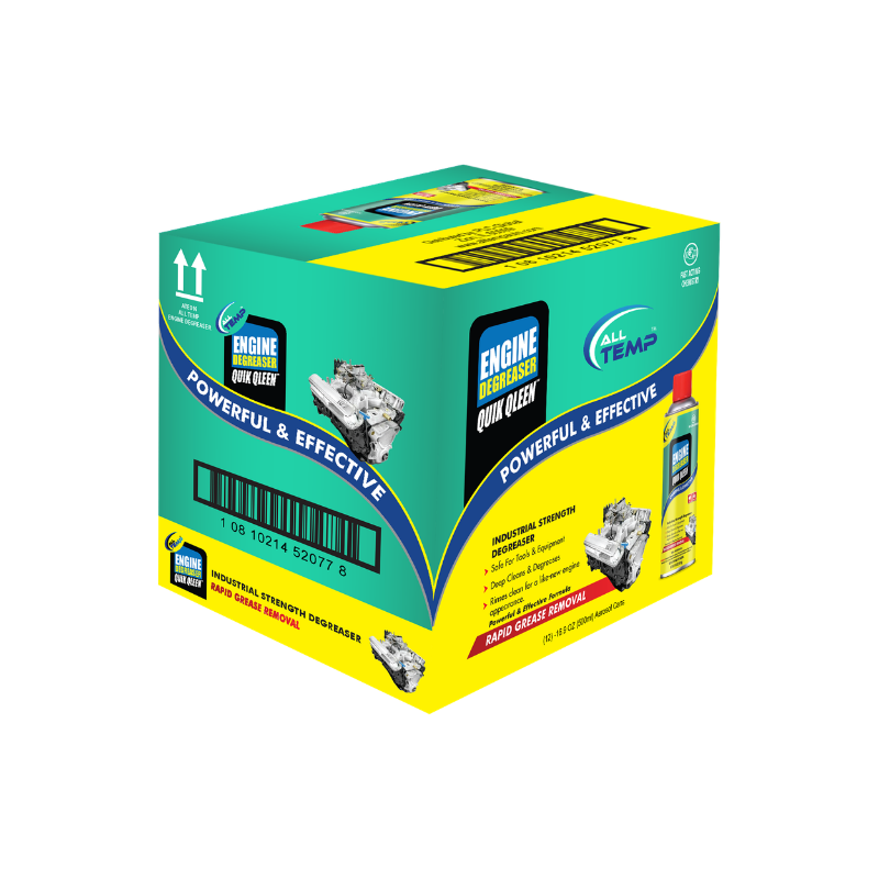 ALL TEMP - Quik Qleen Engine Degreaser - 12/14.5 Oz | Bulk Pallet (168 Cases)