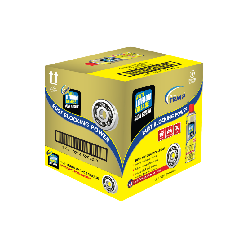 ALL TEMP - QUIK GUARD WHITE LITHIUM GREASE - 12/11 Oz | Bulk Pallet (168 Cases)