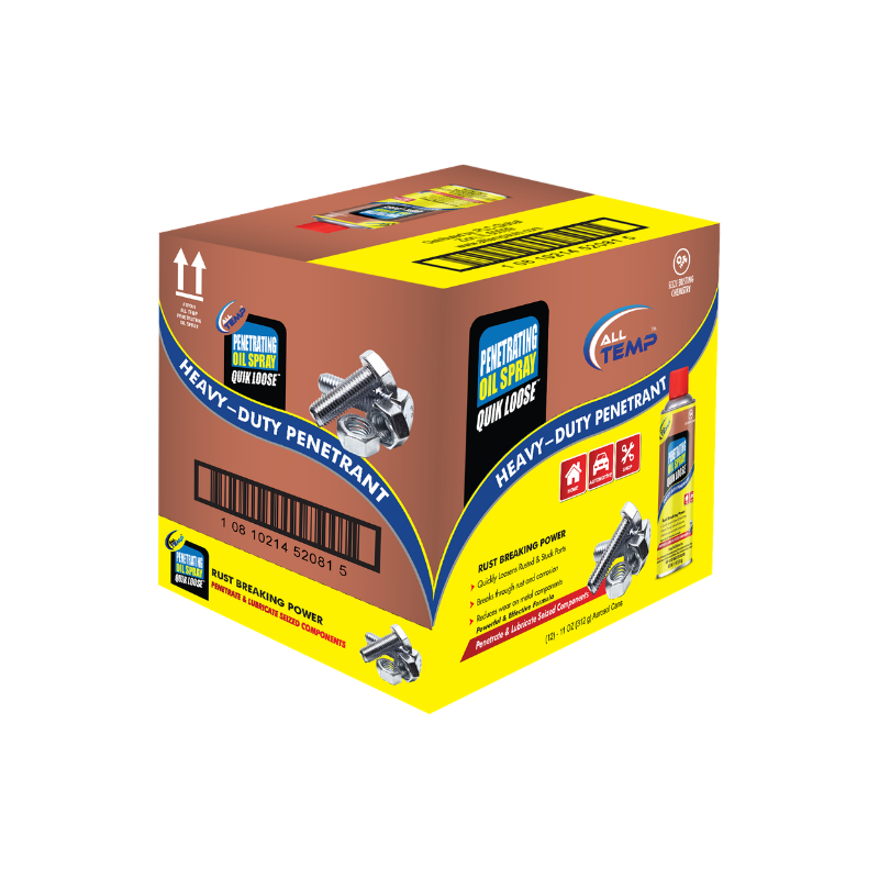 ALL TEMP - QUIK LOOSE PENETRATING - 12/11 Oz | Bulk Pallet (168 Cases)