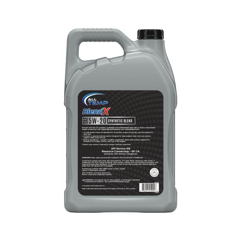 ALL TEMP - Blendx - Synthetic Blend 5W20 - 3/5qt | Bulk pallet (64 Cases)