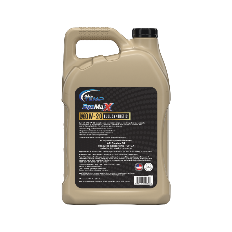 ALL TEMP - SynMaxX - full synthetic 0W20 - 3/5qt | Bulk pallet (64 Cases)