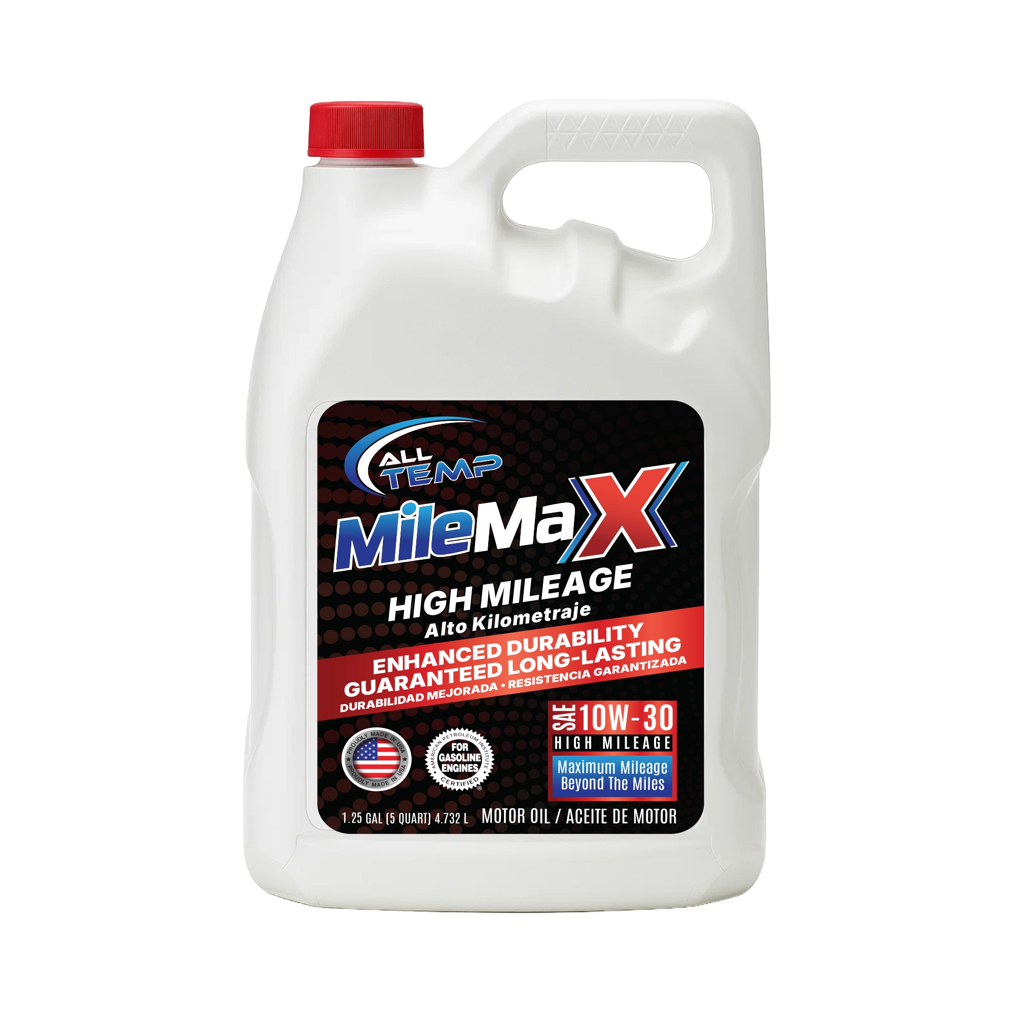 Mile Max - High Milage Engine Oil 10W30 - 3/5qt | Bulk pallet (64 Cases)