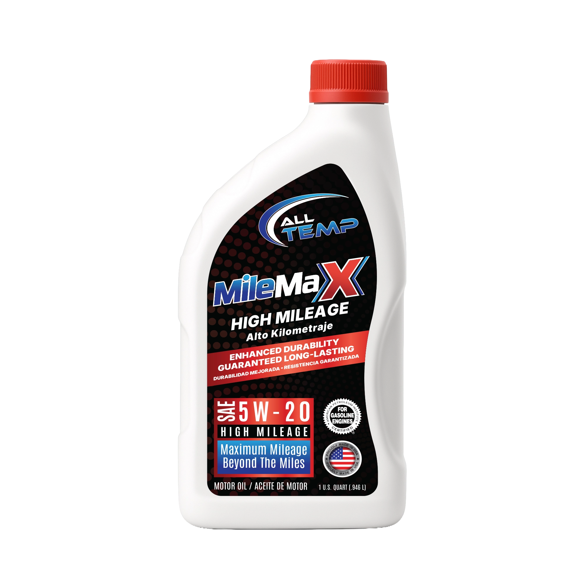 Mile Max - High Milage Engine Oil 5W20 - 6/1qt | Bulk pallet (186 Cases)