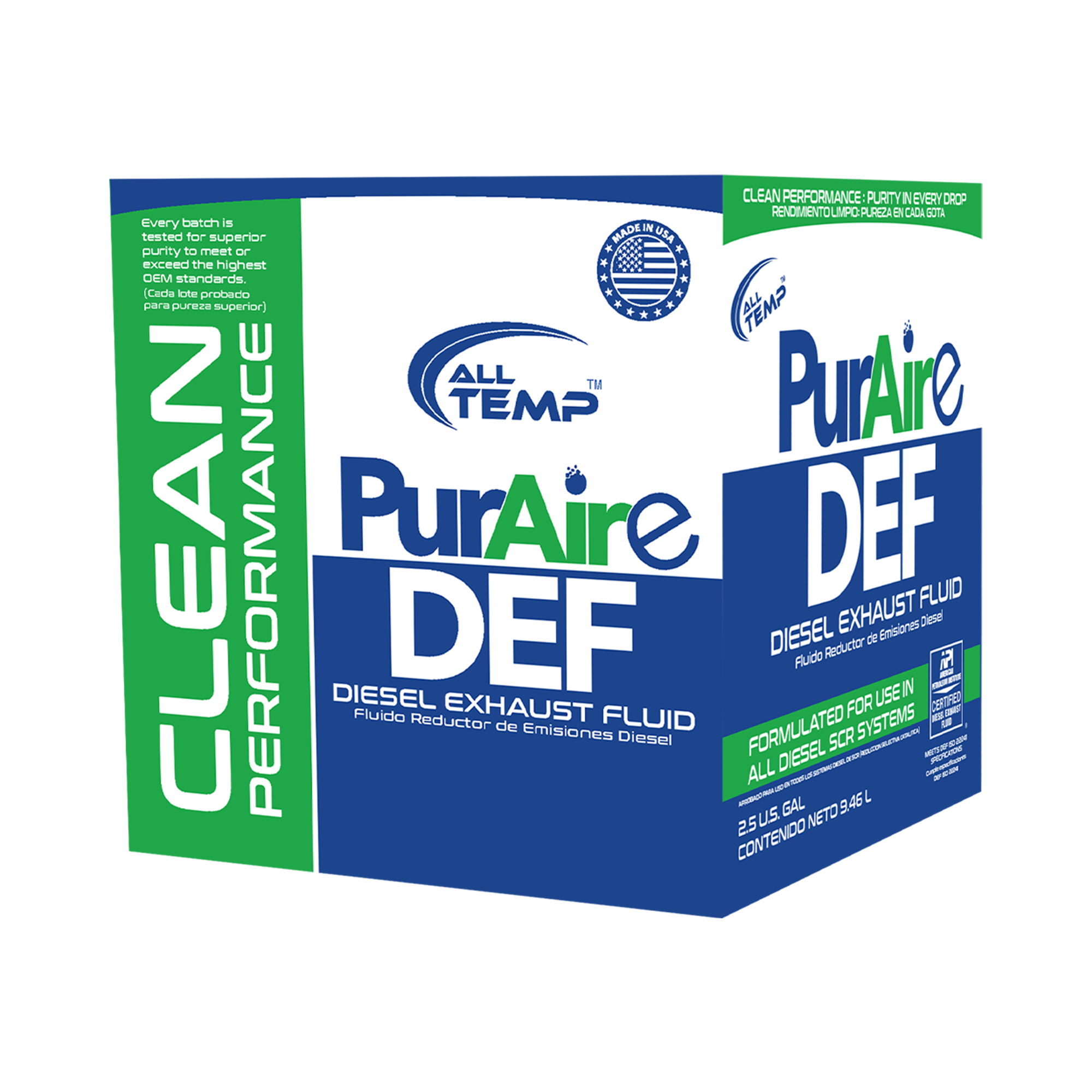ALL TEMP - PurAire DEF 2.5 Gal | Bulk Pallet (80 Cases)